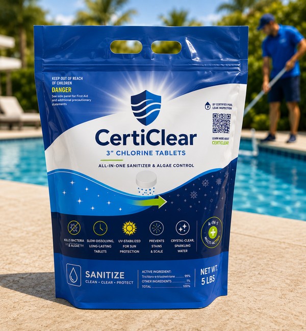 CertiClear 3" Chlorine Tablets - 5 lb Bag